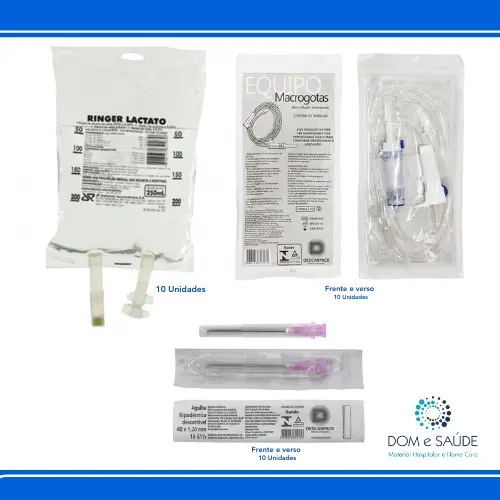 kit aplicação ringer lactato 250ml