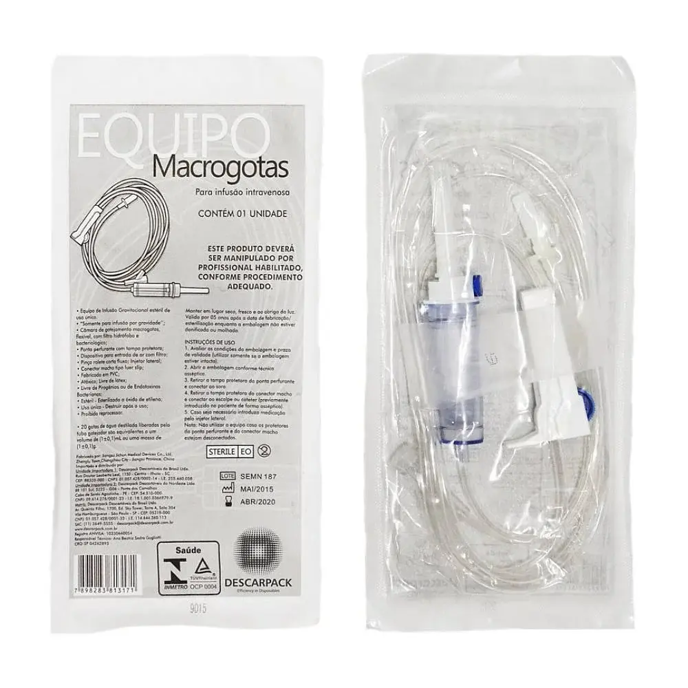 kit aplicação ringer lactato 250ml